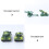 100Pcs Military Sand Table Kit Plastic Figures Assorted Color for Kids 10