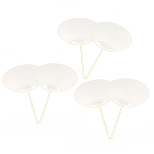 10 Ventaglio Bianco Per Bambini, Materiale