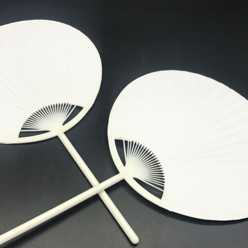 10 Ventaglio Bianco Per Bambini, Materiale 2
