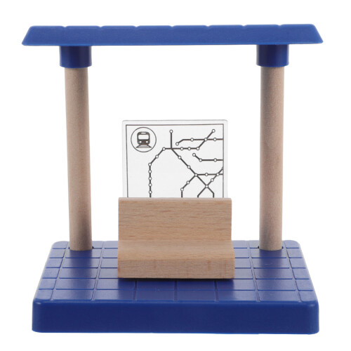 Set In Legno Con Stazione E Per Bambini