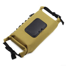 Canvas Camping Wet Tissue Box Portable Toilet Paper Holder with Hanging Straps Waterproof Storage Bag Brown