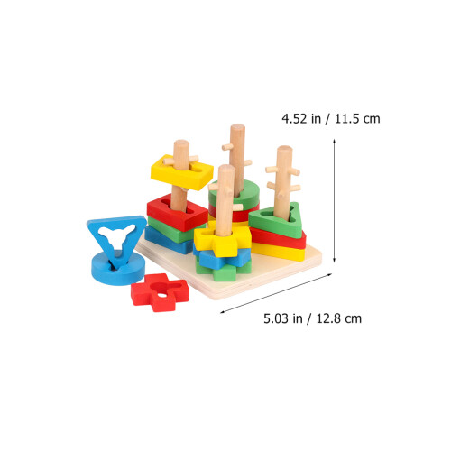 Conjunto De -Cabeça Com Blocos Geométricos Para Crianças 1