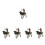 5 Set Corrida Cowboy Statuetta Torero 7