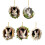 Practical Colorful Easters Rabbit Ornament Tree Hanging-Style A 2