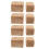 8Pcs Miniature Haystack Model Diy Farm Scene Decorative Accessory 7