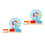 2 Sets Wooden Clock Model Educational Toy For Kids 11