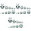 3Pcs 10 Layers Cartoon Panda Wooden Nesting Doll Set 4