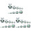 3Pcs 10 Layers Cartoon Panda Wooden Nesting Doll Set 3