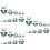 3Pcs 10 Layers Cartoon Panda Wooden Nesting Doll Set 8