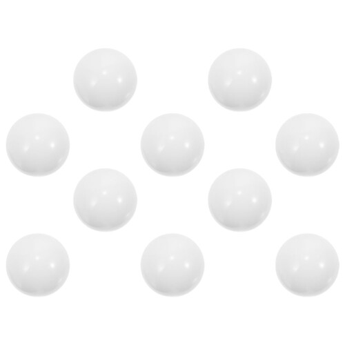 10Pcs White Acrylic Rolling Beads For Party And Board Games
