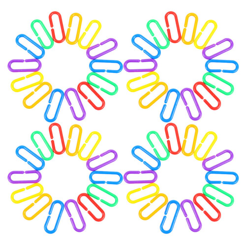 360 Unidades C Clips Plástico Coloridos Para Y Cables