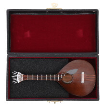 Miniature De Portugaise Statue D'instrument De