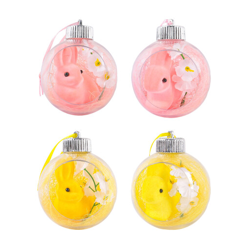 Clear Acrylics Balls Hanging Ornament Spring Holiday-Type B 1