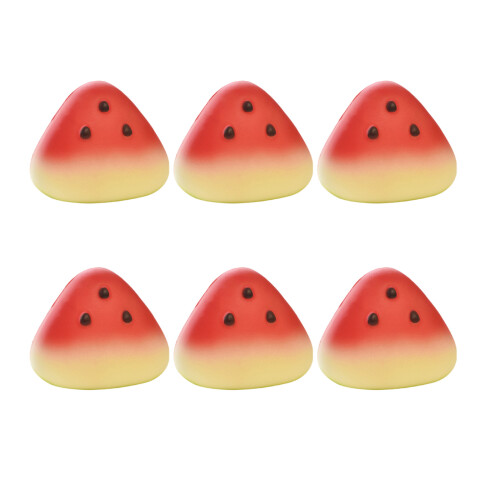 Bright PU Watermelon Stress Relief Toy For Creative Homes-Red
