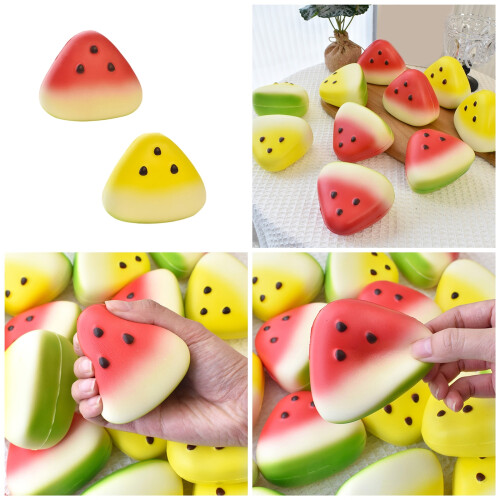 Bright PU Watermelon Stress Relief Toy For Creative Homes-Red 2