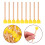 100Pcs 0.6" Round Sponge Paint Brushes With Wood Handle For Diy Crafts 11