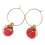10Pcs Wine Glass Charm Rings Goblet Drink Markers Label-Orange 6