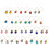 10Pcs Wine Glass Charm Rings Goblet Drink Markers Label-Orange 2