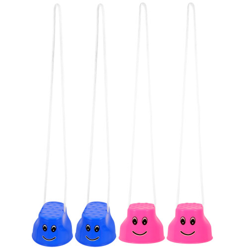4Pcs Children Stilts Toy With Smiling Training Stepper