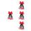 4 Pezzi Extension Intrecciate Con E Clip Per 6