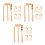 3 Sets Kids Archaeology Digging Kit With Hammer Brush Stone Toy 8