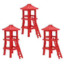 3 Pezzi Torre Osservazione In Per Decorazione Tavolo Sabbia