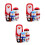 3 Sets 6-Layer Wooden Russian Nesting Dolls Christmas Matryoshka 10
