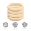 4Pcs Diy Wood Bangles Smooth Unfinished Bracelets Circles 11