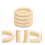 4Pcs Diy Wood Bangles Smooth Unfinished Bracelets Circles 6