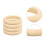 4Pcs Diy Wood Bangles Smooth Unfinished Bracelets Circles 4