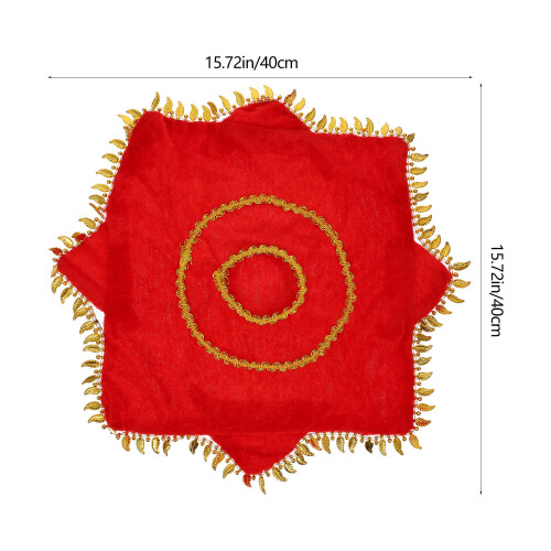 4Pcs Red Handkerchief Chinese Dance Towel Stage Performance Prop 1
