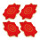 4Pcs Red Handkerchief Chinese Dance Towel Stage Performance Prop 11