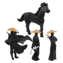 4Pcs Mini Action Figures For Micro Landscape Decoration