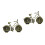 2 Pezzi Mini Scultura in Zinco Vintage 8