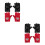 4 Paar Kinder Halfvinger Handschoenen Pu Glitter 9