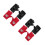 4 Paar Kinder Halfvinger Handschoenen Pu Glitter 4