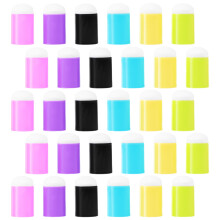 60 Pcs Finger Painting Sponge Daubers Colorful Finger Cover Tool