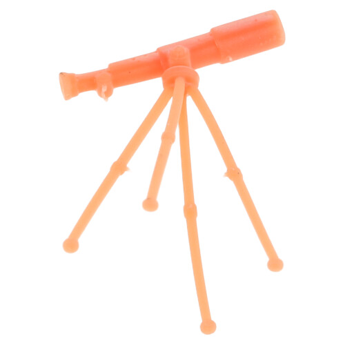 Télescope Mini Orange Résine Accessoire Décoratif Maison