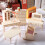 Télescope Mini Orange Résine Accessoire Décoratif Maison 3
