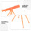 Télescope Mini Orange Résine Accessoire Décoratif Maison 7