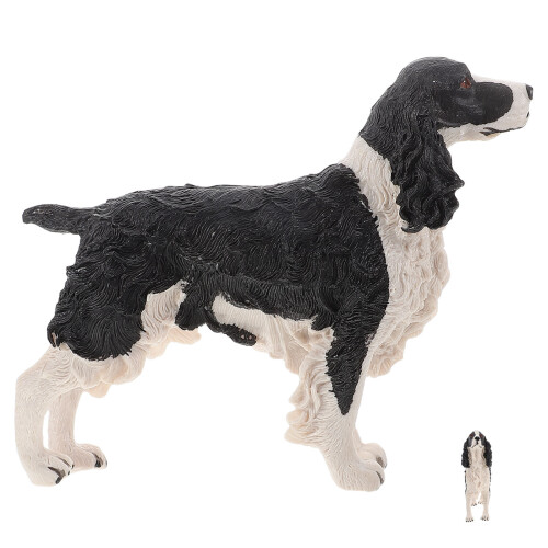 5 Unidades Cão Spaniel Resina Para Decoração E Brinquedo 2