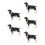 5 Unidades Cão Spaniel Resina Para Decoração E Brinquedo 4