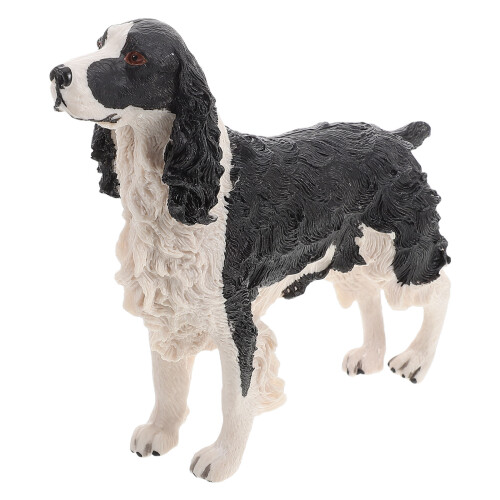 5 Unidades Cão Spaniel Resina Para Decoração E Brinquedo 1