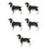 5 Unidades Cão Spaniel Resina Para Decoração E Brinquedo 10