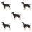5 Unidades Cão Spaniel Resina Para Decoração E Brinquedo 6