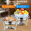 6 Pack 5QT Round Chafing Dish with Glass Lid 3