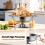 6 Pack 5QT Round Chafing Dish with Glass Lid 5