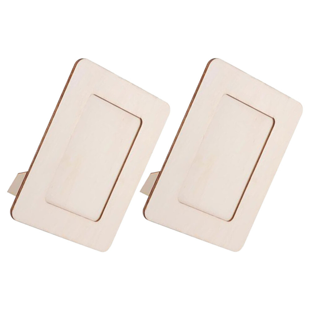 6 Sztuk NiedokońCzonych Drewnianych Ram Do RzemiosłA Diy-image