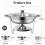 6 Pack 5QT Round Chafing Dish with Glass Lid 7