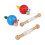 Set Carrellino In Legno Con Corda Per Bambini 1